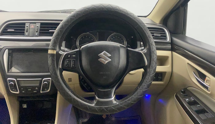 2018 Maruti Ciaz ALPHA 1.4 PETROL, Petrol, Manual, 1,22,682 km, Steering Wheel Close Up