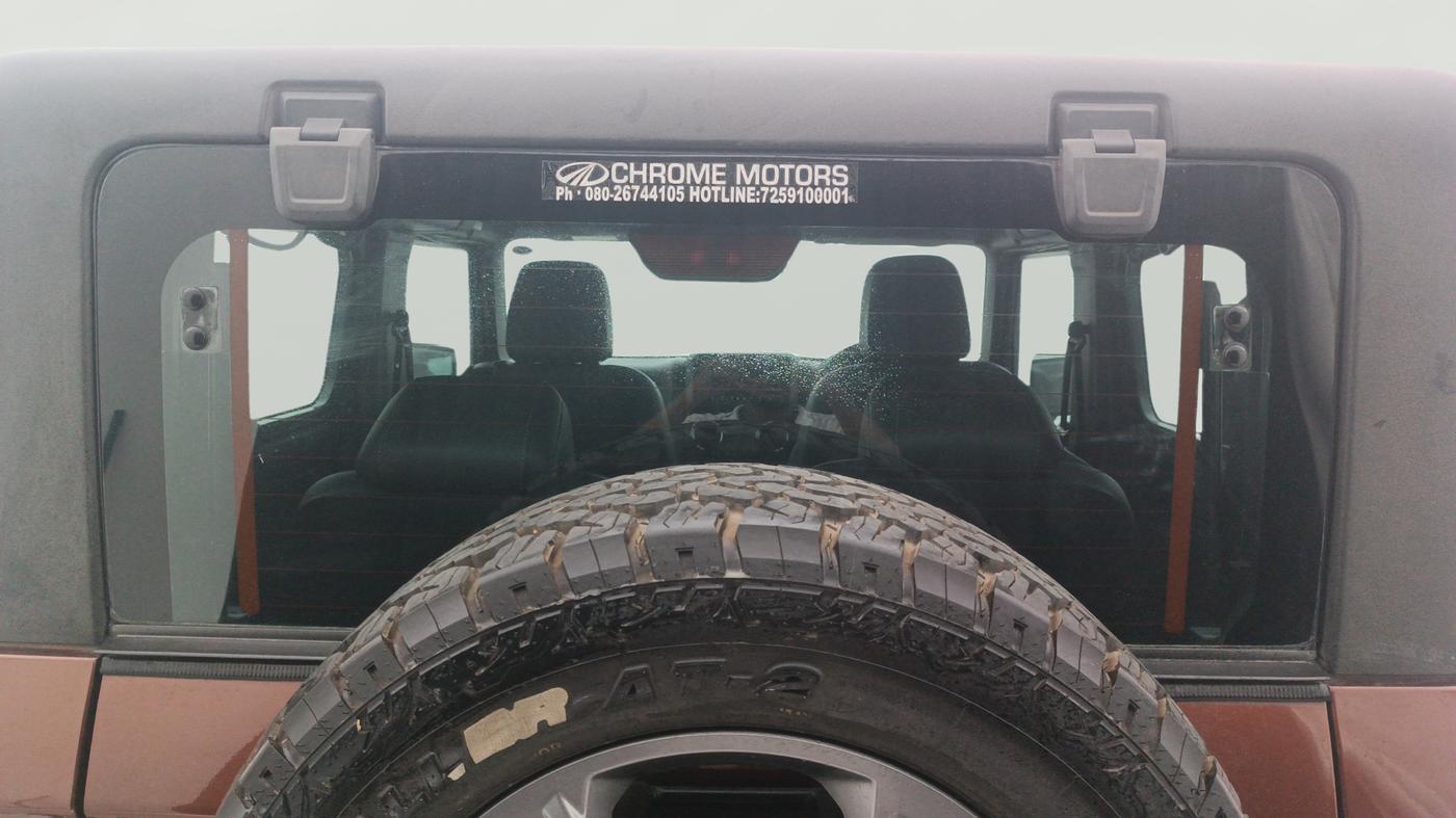 2020 Mahindra Thar LX HARD TOP 4WD MT, Diesel, Manual, 92,952 km, Rear Windshield