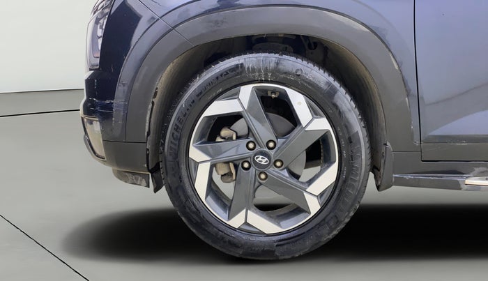 2021 Hyundai ALCAZAR PLATINUM (O) 6STR 2.0 AT, Petrol, Automatic, 79,345 km, Left Front Wheel