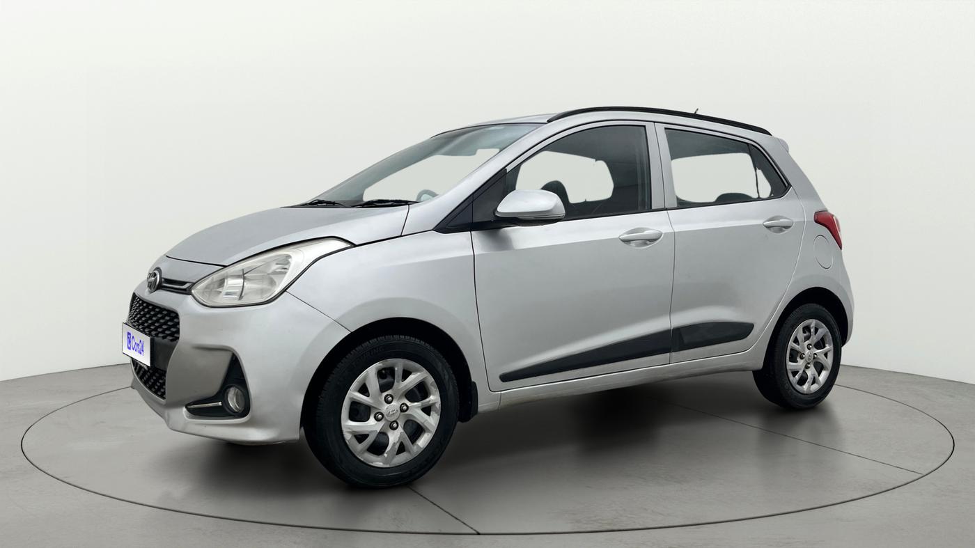 2018 Hyundai Grand i10 SPORTZ 1.2 KAPPA VTVT, Petrol, Manual, 71,176 km, Left Front Diagonal