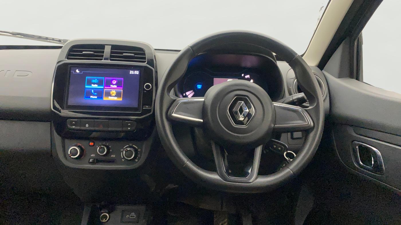 2019 Renault Kwid RXT 1.0 AMT (O), Petrol, Automatic, 45,623 km, Steering Wheel Close Up