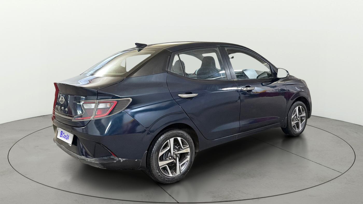 2022 Hyundai AURA SX 1.2 CNG, CNG, Manual, 59,951 km, Right Back Diagonal