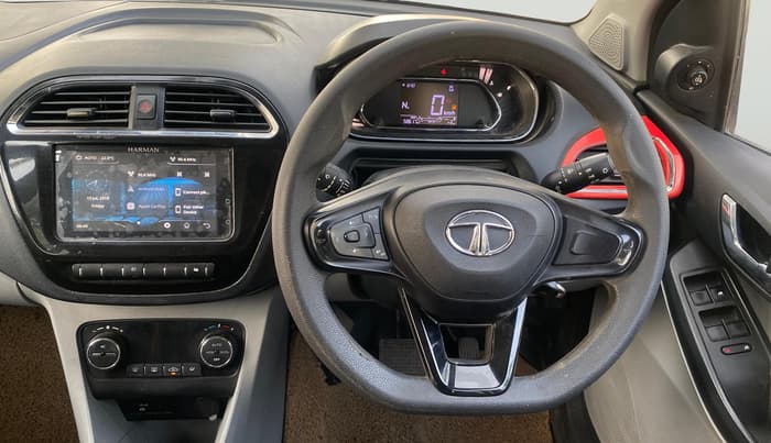 2021 Tata Tiago XZA PLUS DUAL TONE PETROL, Petrol, Automatic, 58,616 km, Steering Wheel Close Up