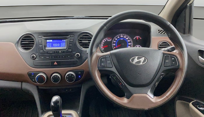 2014 Hyundai Grand i10 ASTA AT 1.2 KAPPA VTVT, CNG, Automatic, 95,515 km, Steering Wheel Close Up