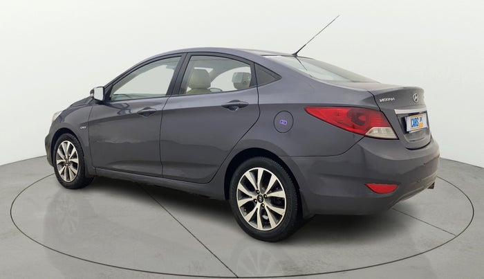 2014 Hyundai Verna FLUIDIC 1.6 CRDI SX AT, Diesel, Automatic, 81,531 km, Left Back Diagonal