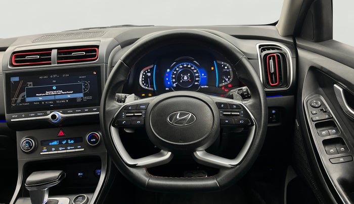 2021 Hyundai Creta SX (O) 1.4 TURBO DCT DUAL TONE, Petrol, Automatic, 92,101 km, Steering Wheel Close Up
