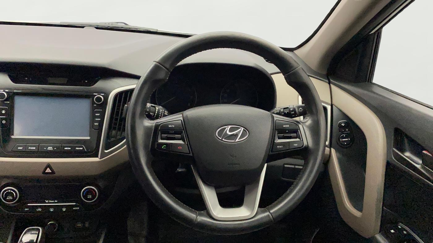 2017 Hyundai Creta SX PLUS AT 1.6 PETROL, Petrol, Automatic, 72,957 km, Steering Wheel Close Up