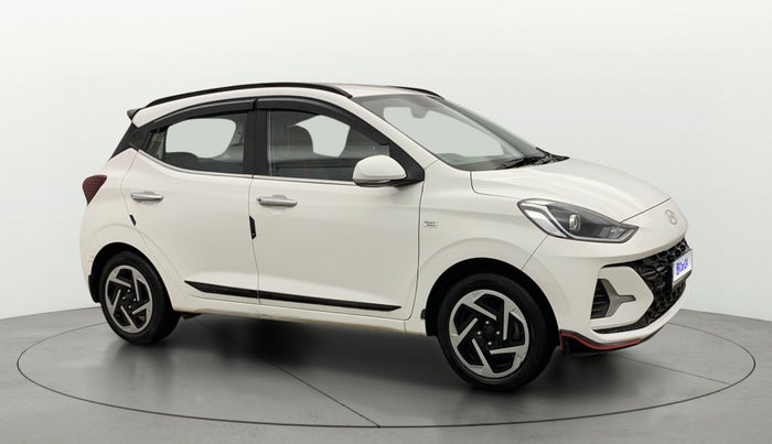 2024 Hyundai GRAND I10 NIOS SPORTZ AMT 1.2 KAPPA VTVT, Petrol, Automatic, 5,127 km, Right Front Diagonal