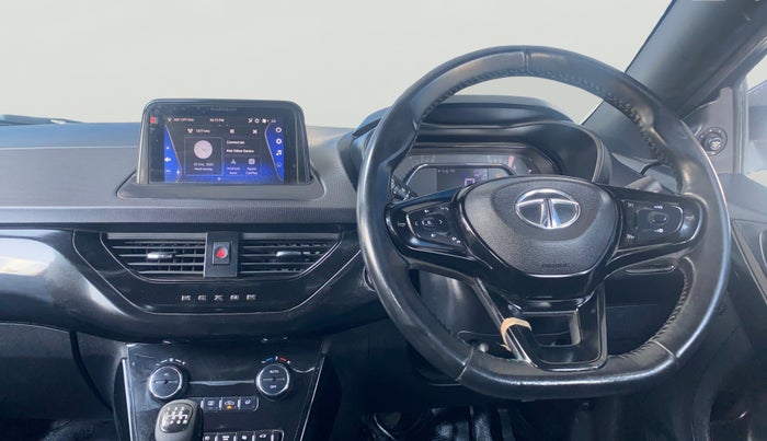 2021 Tata NEXON XZ PLUS (O) PETROL DARK EDITION, Petrol, Manual, 70,244 km, Steering Wheel Close Up