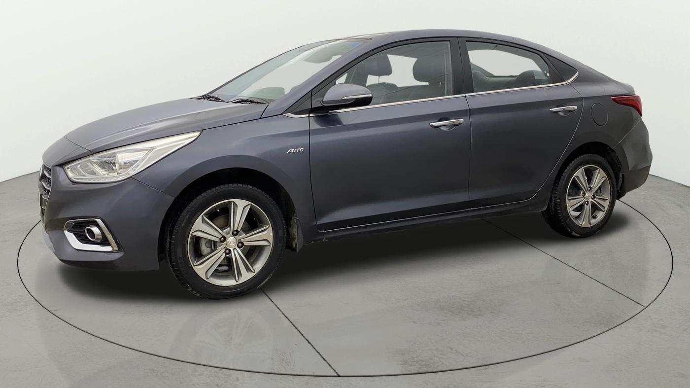 2019 Hyundai Verna 1.6 VTVT SX + AT, Petrol, Automatic, 77,257 km, Left Front Diagonal