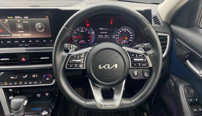 2021 KIA SELTOS X LINE 1.4 PETROL DCT, Petrol, Automatic, 50,082 km, Steering Wheel Close Up