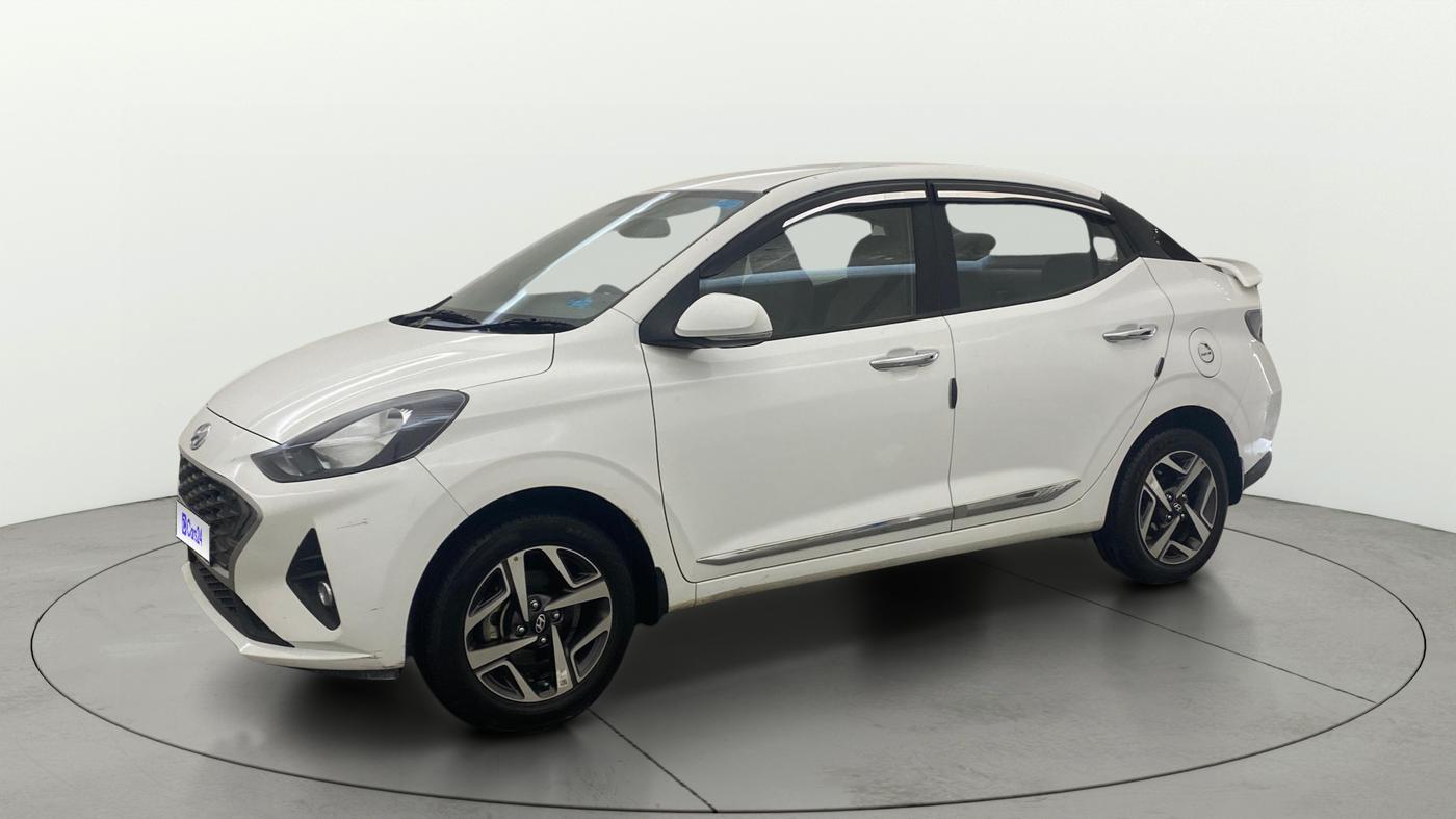 2022 Hyundai AURA SX 1.2 CNG, CNG, Manual, 9,680 km, Left Front Diagonal