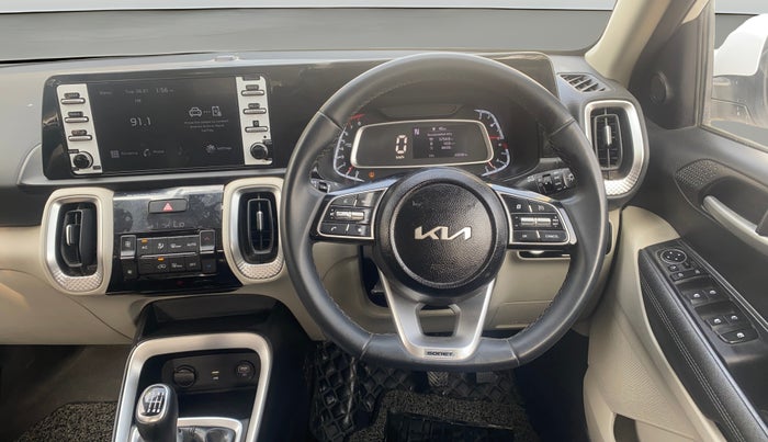 2022 KIA SONET HTX 1.0 IMT, Petrol, Manual, 23,334 km, Steering Wheel Close Up