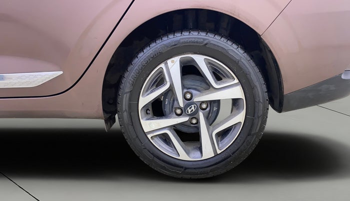 2021 Hyundai AURA SX PLUS 1.2 AMT, Petrol, Automatic, 89,864 km, Left Rear Wheel