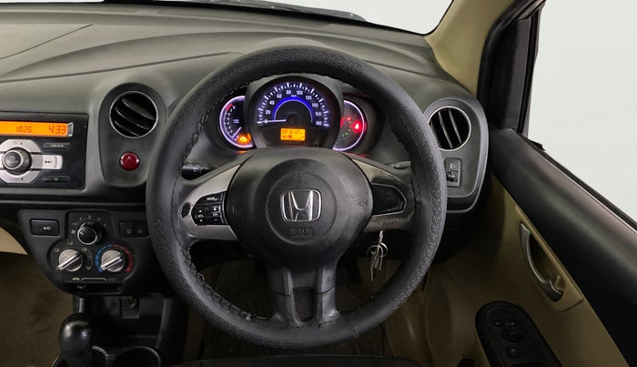 2014 Honda Brio VX AT, Petrol, Automatic, 81,589 km, Steering Wheel Close Up
