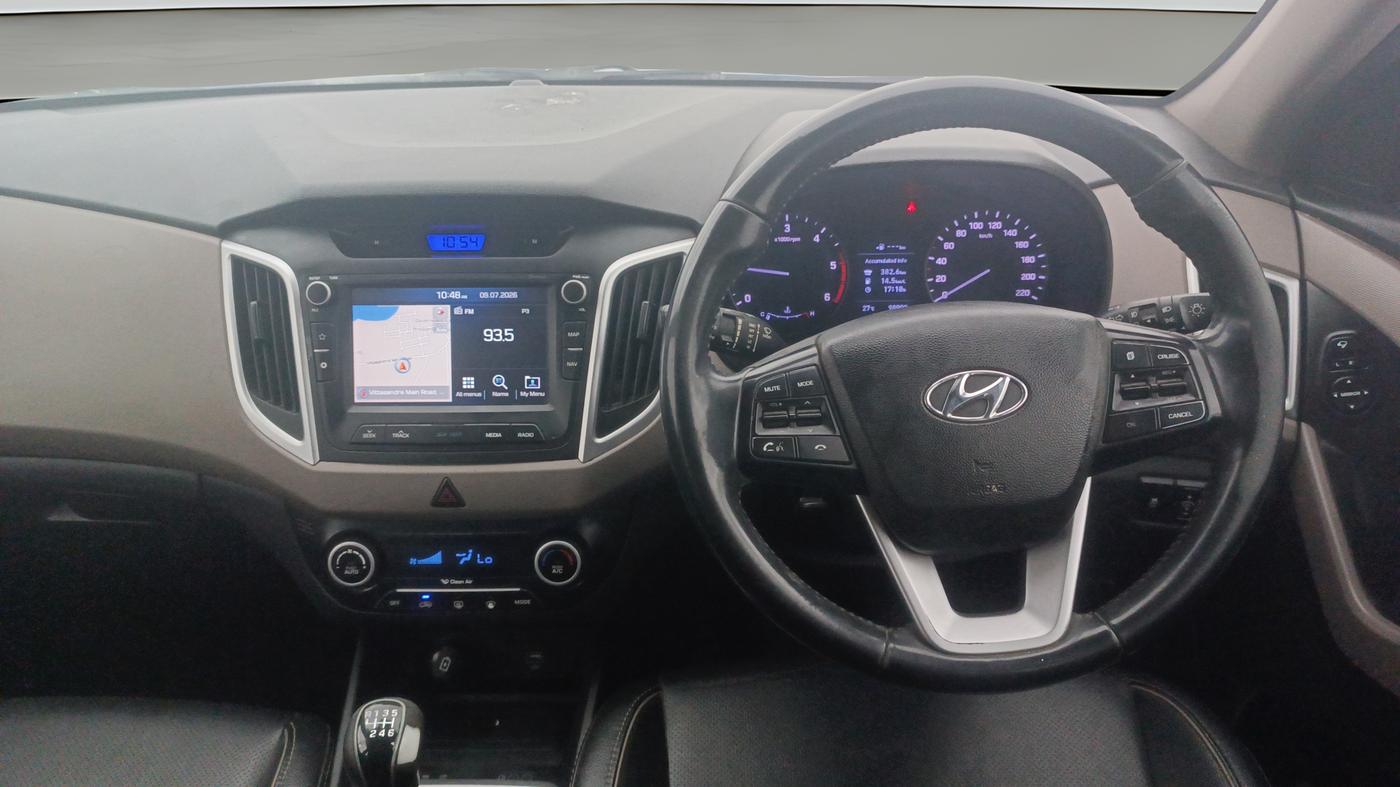 2018 Hyundai Creta SX (O) 1.6 DIESEL, Diesel, Manual, 98,909 km, Steering Wheel Close Up
