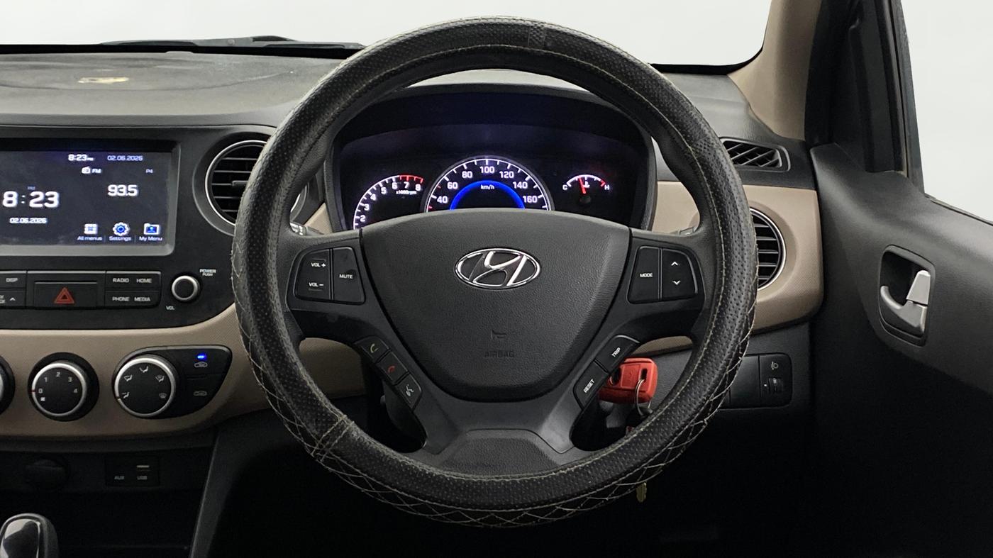 2019 Hyundai Grand i10 SPORTZ AT 1.2 KAPPA VTVT, Petrol, Automatic, 50,650 km, Steering Wheel Close Up