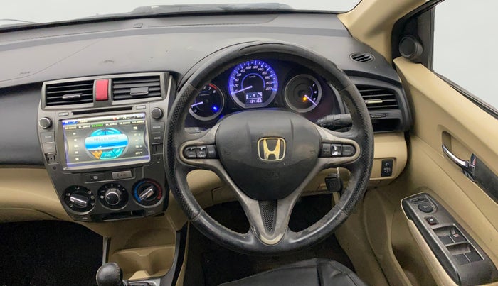 2013 Honda City 1.5L I-VTEC V MT SUNROOF, Petrol, Manual, 1,34,141 km, Steering Wheel Close Up