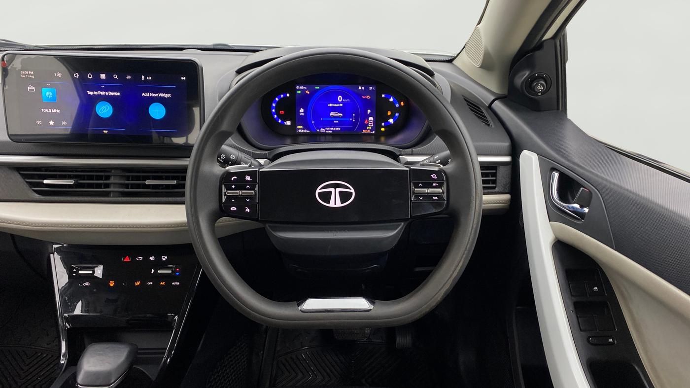 2024 Tata NEXON CREATIVE+ DCA 1.2 PETROL, Petrol, Automatic, 15,413 km, Steering Wheel Close Up