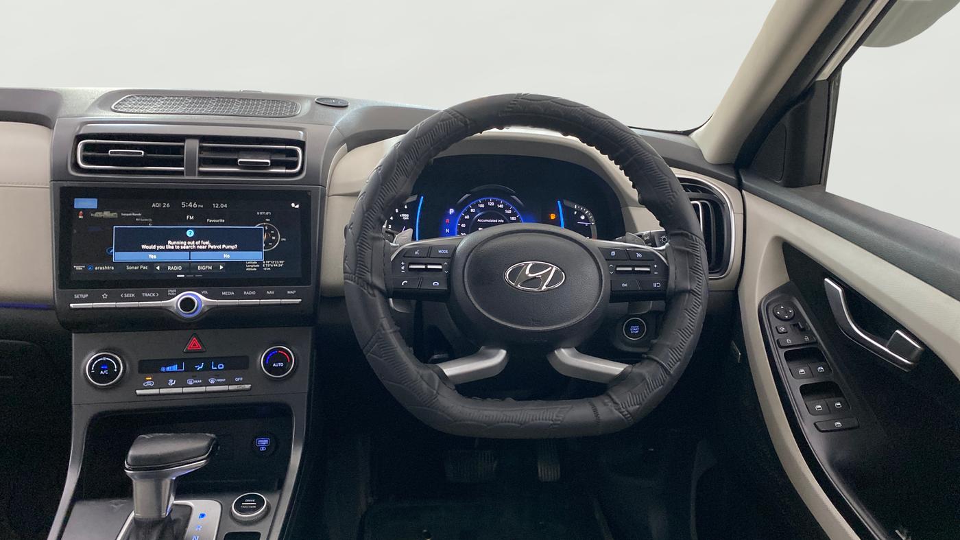 2021 Hyundai Creta SX (O) AT 1.5 DIESEL, Diesel, Automatic, 1,00,442 km, Steering Wheel Close Up