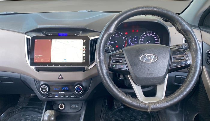 2016 Hyundai Creta SX PLUS 1.6 PETROL, Petrol, Manual, 1,32,816 km, Steering Wheel Close Up