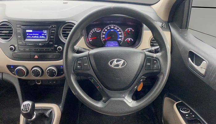 2015 Hyundai Grand i10 SPORTZ 1.2 KAPPA VTVT, Petrol, Manual, 37,244 km, Steering Wheel Close Up
