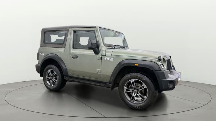 2022 Mahindra Thar LX PETROL HT 4WD AT, Petrol, Automatic, 74,608 km, Right Front Diagonal