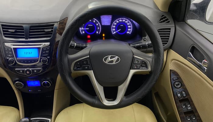 2013 Hyundai Verna FLUIDIC 1.6 VTVT SX, Petrol, Manual, 71,742 km, Steering Wheel Close Up