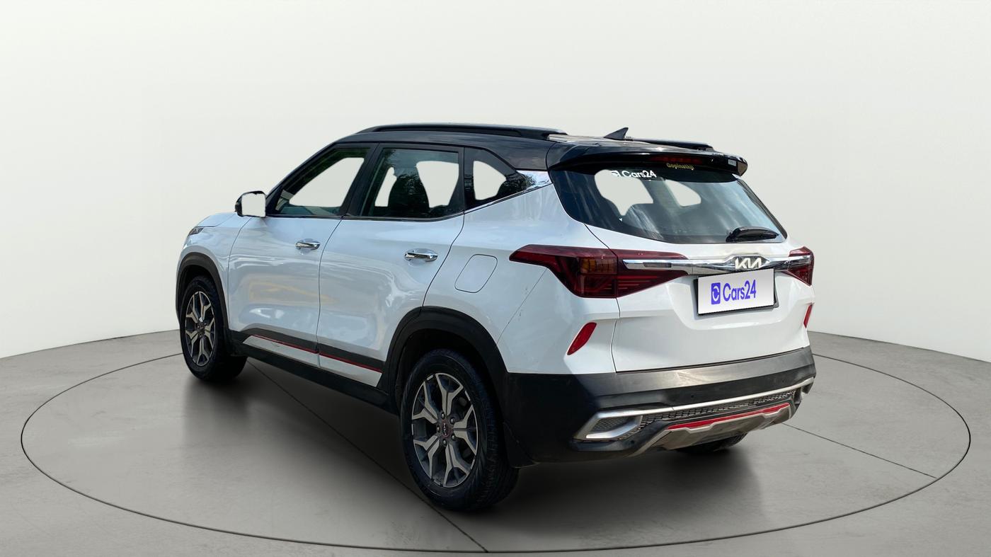 2021 KIA SELTOS GTX PLUS 1.4 PETROL DCT DUAL TONE, Petrol, Automatic, 92,159 km, Left Back Diagonal