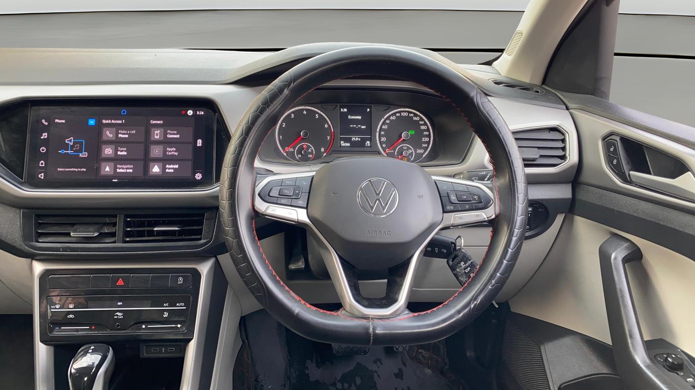 2022 Volkswagen TAIGUN HIGHLINE 1.0 TSI AT, Petrol, Automatic, 56,067 km, Steering Wheel Close Up