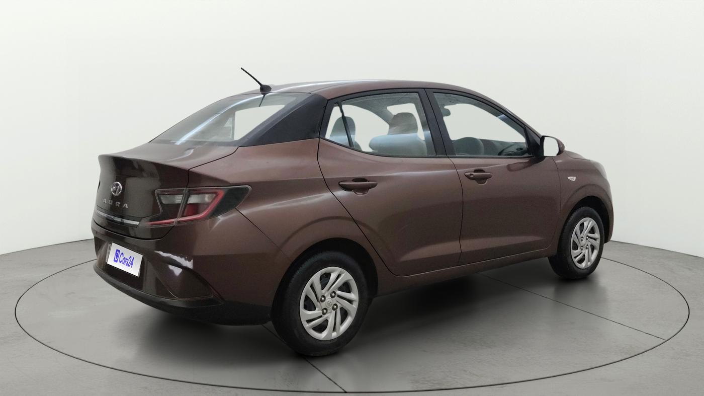 2022 Hyundai AURA S 1.2 CNG, CNG, Manual, 12,695 km, Right Back Diagonal