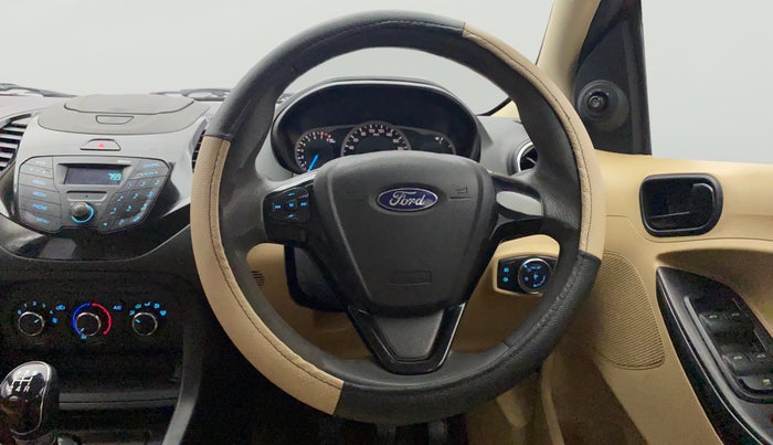 2015 Ford Figo Aspire TREND 1.2 PETROL, Petrol, Manual, 1,14,806 km, Steering Wheel Close Up