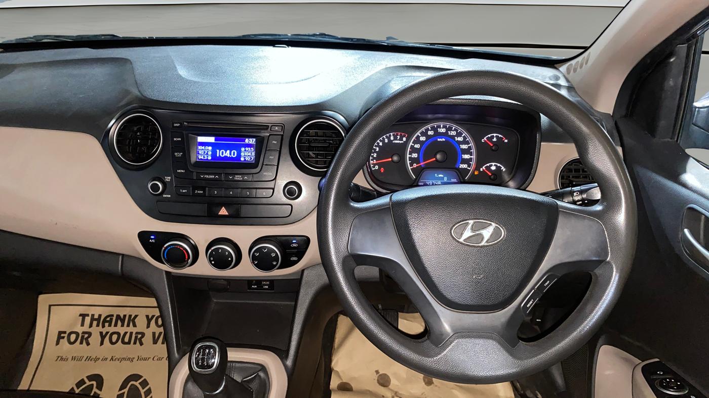 2014 Hyundai Grand i10 SPORTZ 1.2 KAPPA VTVT, Petrol, Manual, 49,738 km, Steering Wheel Close Up