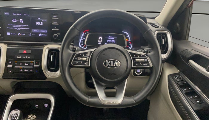 2020 KIA SONET HTX 1.0 IMT, Petrol, Manual, 31,900 km, Steering Wheel Close Up