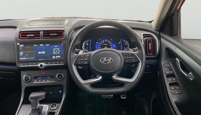 2021 Hyundai Creta SX (O) 1.4 TURBO DCT DUAL TONE, Petrol, Automatic, 29,416 km, Steering Wheel Close Up