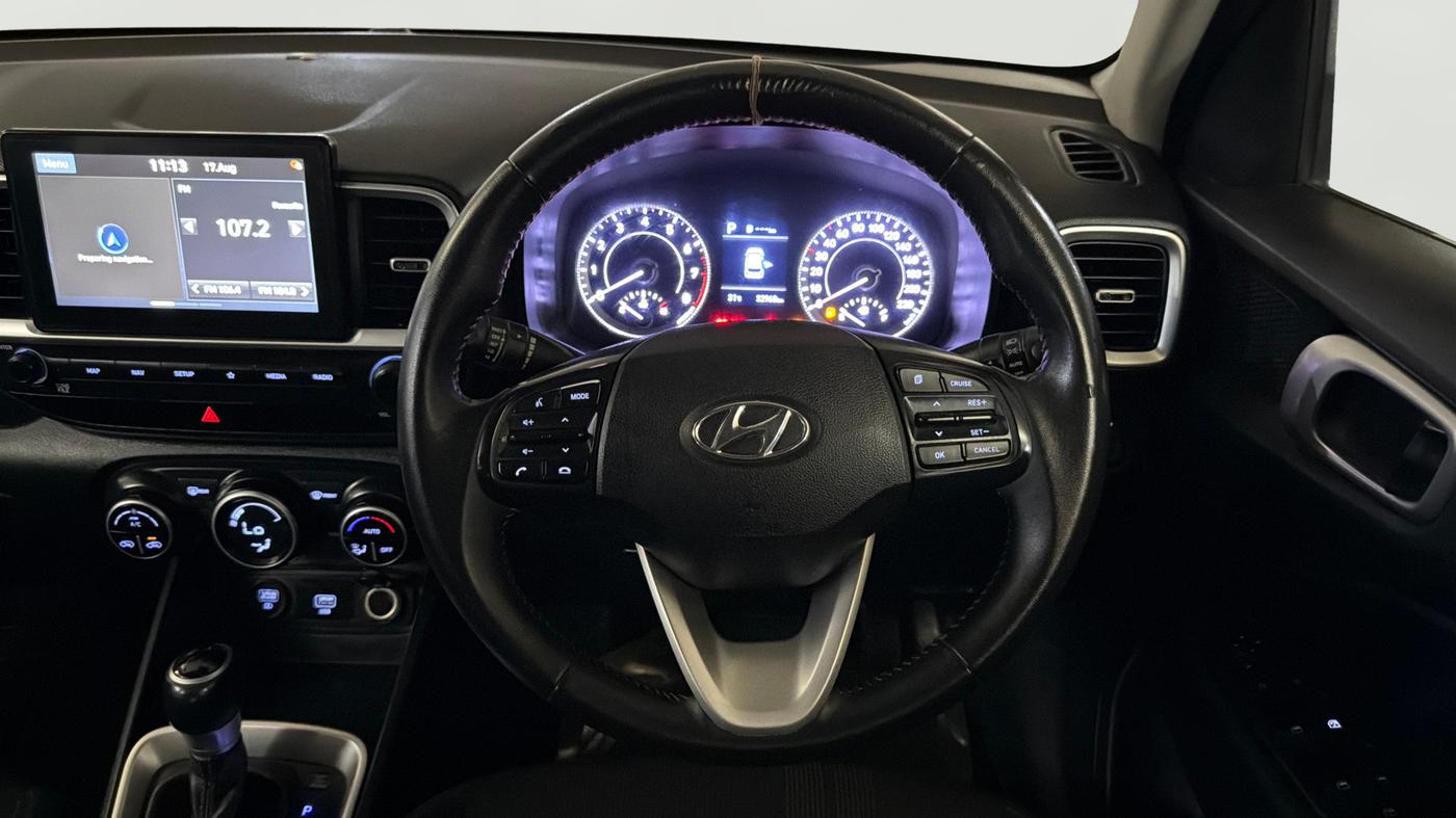 2019 Hyundai VENUE SX PLUS 1.0 TURBO DCT, Petrol, Automatic, 32,909 km, Steering Wheel Close Up