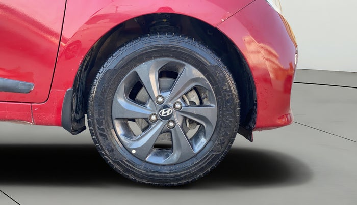 2018 Hyundai Grand i10 SPORTZ 1.2 KAPPA VTVT DUAL TONE, CNG, Manual, 65,557 km, Right Front Wheel