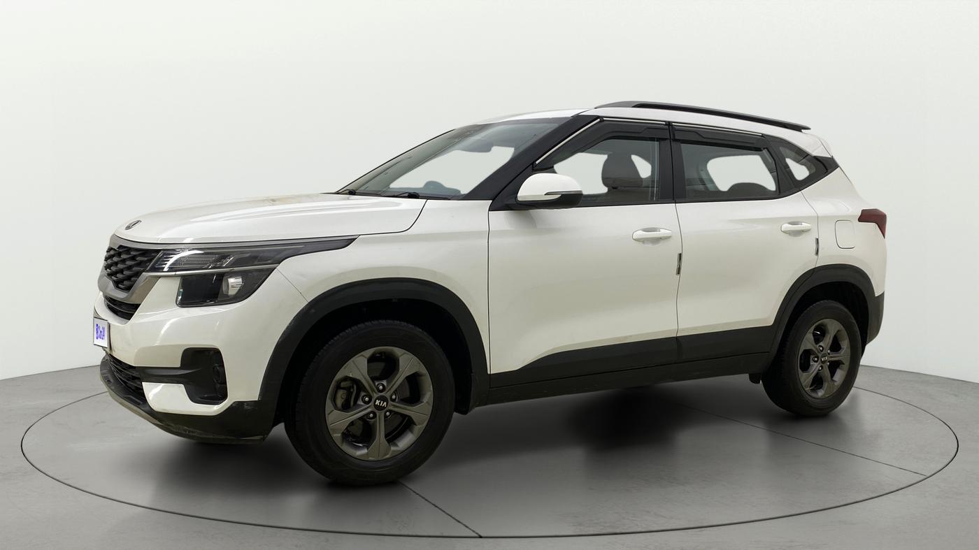 2020 KIA SELTOS HTK PLUS 1.5, Petrol, Manual, 1,05,334 km, Left Front Diagonal