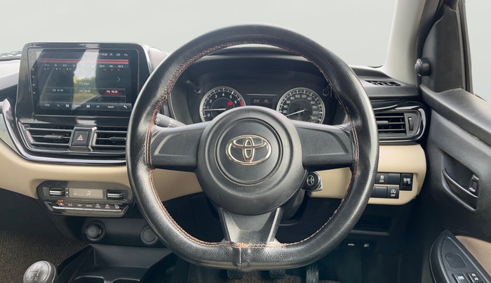2023 Toyota Glanza E, Petrol, Manual, 75,548 km, Steering Wheel Close Up