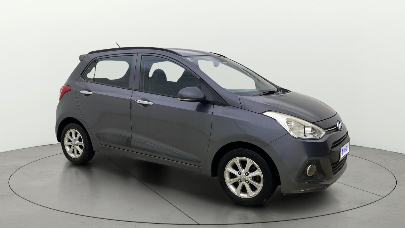 2015 Hyundai Grand i10 ASTA AT 1.2 KAPPA VTVT, Petrol, Automatic, 70,966 km, Right Front Diagonal