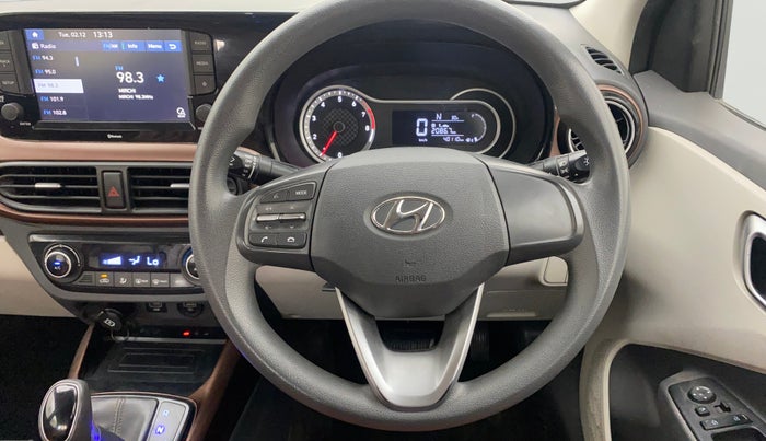 2021 Hyundai AURA SX PLUS 1.2 AMT, Petrol, Automatic, 40,109 km, Steering Wheel Close Up