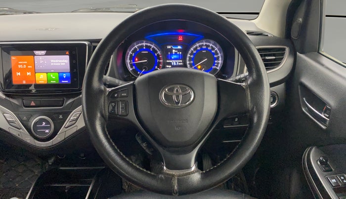 2019 Toyota Glanza G ISG, Petrol, Manual, 65,059 km, Steering Wheel Close Up
