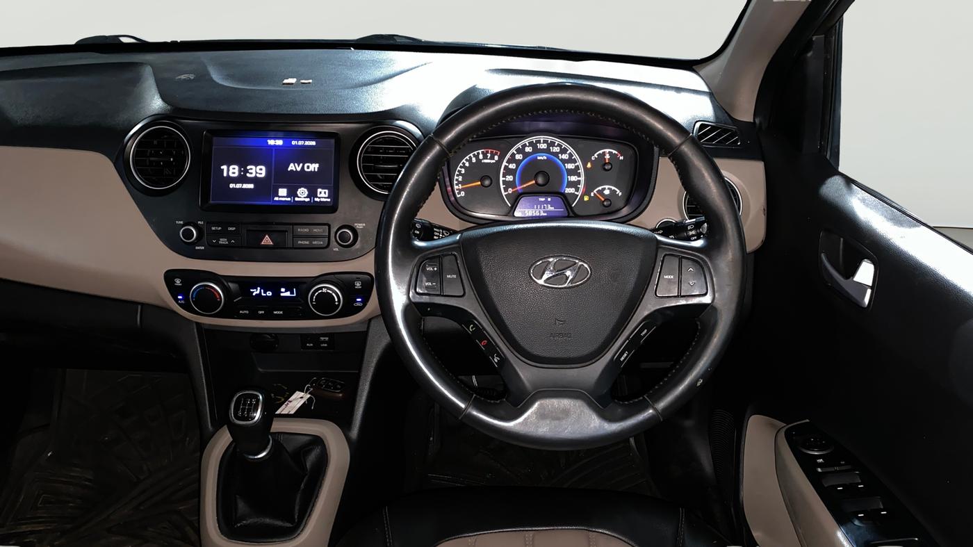2017 Hyundai Grand i10 ASTA 1.2 KAPPA VTVT, Petrol, Manual, 58,540 km, Steering Wheel Close Up