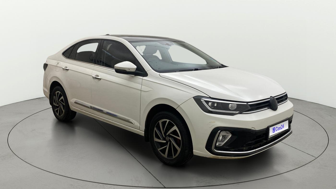 2022 Volkswagen VIRTUS TOPLINE TSI 1.0 MT, Petrol, Manual, 70,156 km, Right Front Diagonal