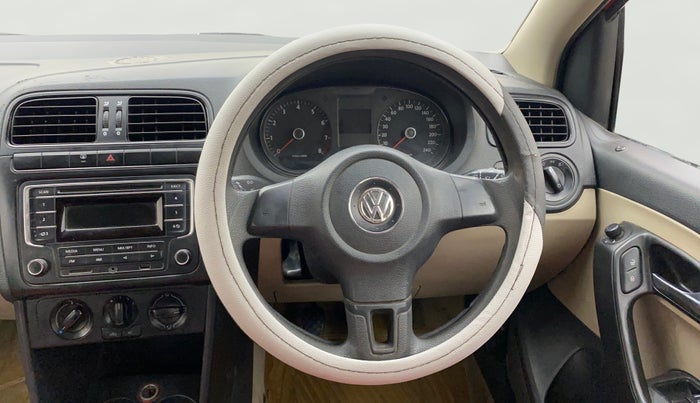2013 Volkswagen Polo COMFORTLINE 1.2L PETROL, Petrol, Manual, 1,17,957 km, Steering Wheel Close Up