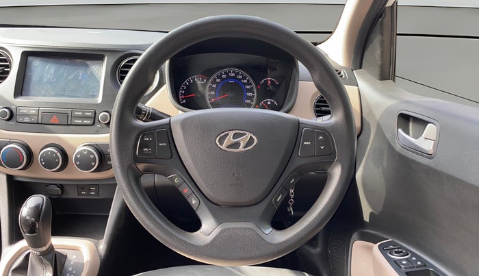 2019 Hyundai Grand i10 SPORTZ AT 1.2 KAPPA VTVT, Petrol, Automatic, 32,552 km, Steering Wheel Close Up