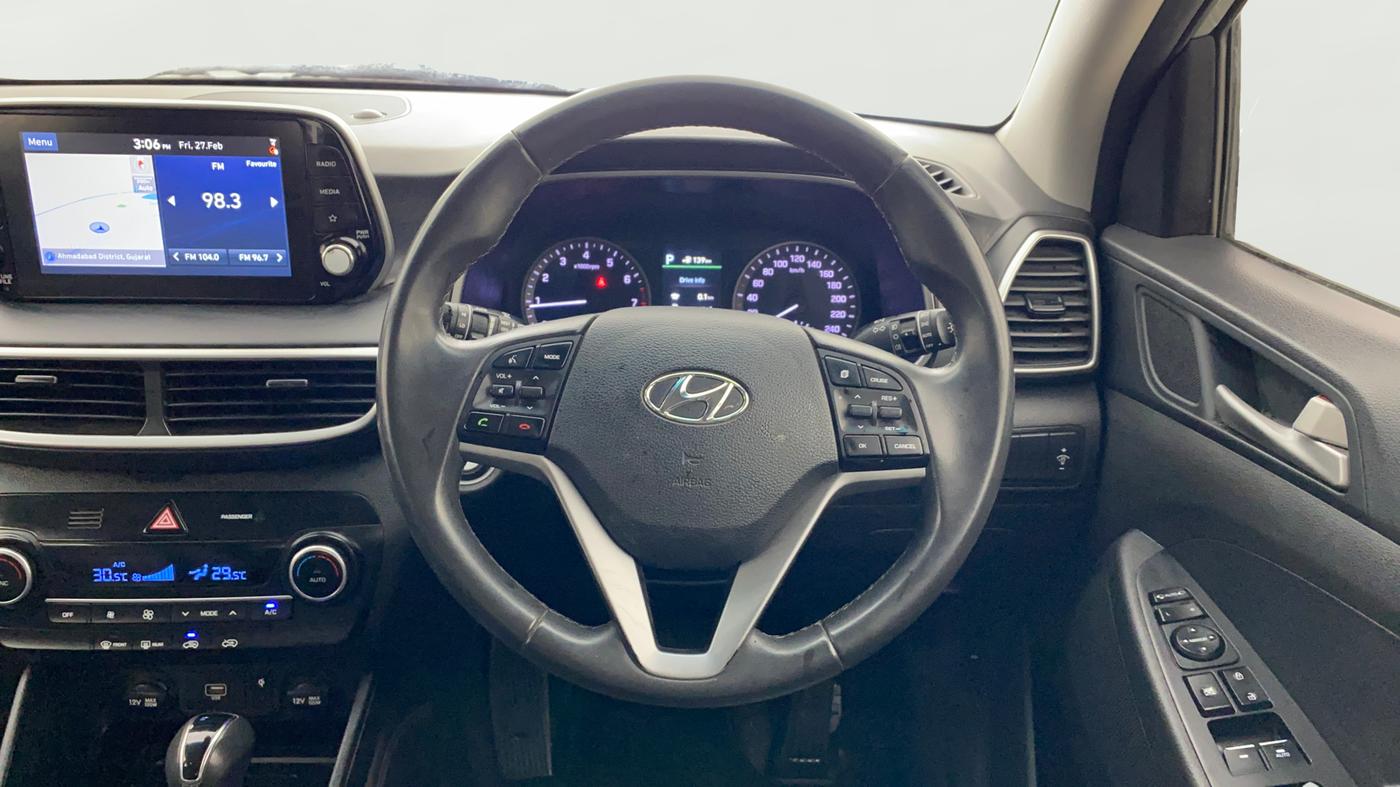 2021 Hyundai Tucson GLS 2WD AT PETROL, Petrol, Automatic, 52,291 km, Steering Wheel Close Up