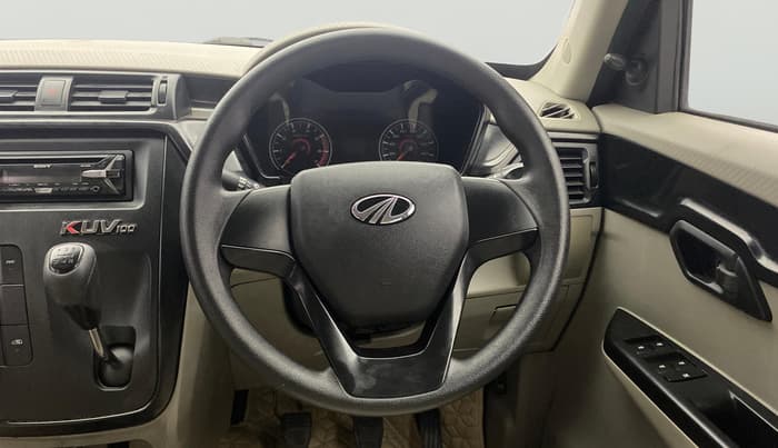 2016 Mahindra Kuv100 K4 5 STR, Petrol, Manual, 46,728 km, Steering Wheel Close Up