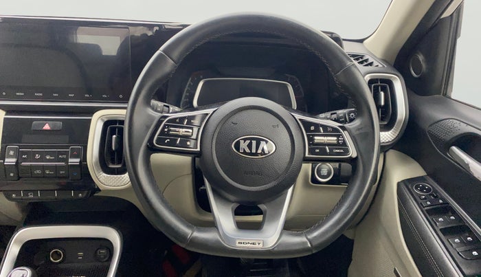 2020 KIA SONET HTX PLUS 1.0 IMT, Petrol, Manual, 54,563 km, Steering Wheel Close Up