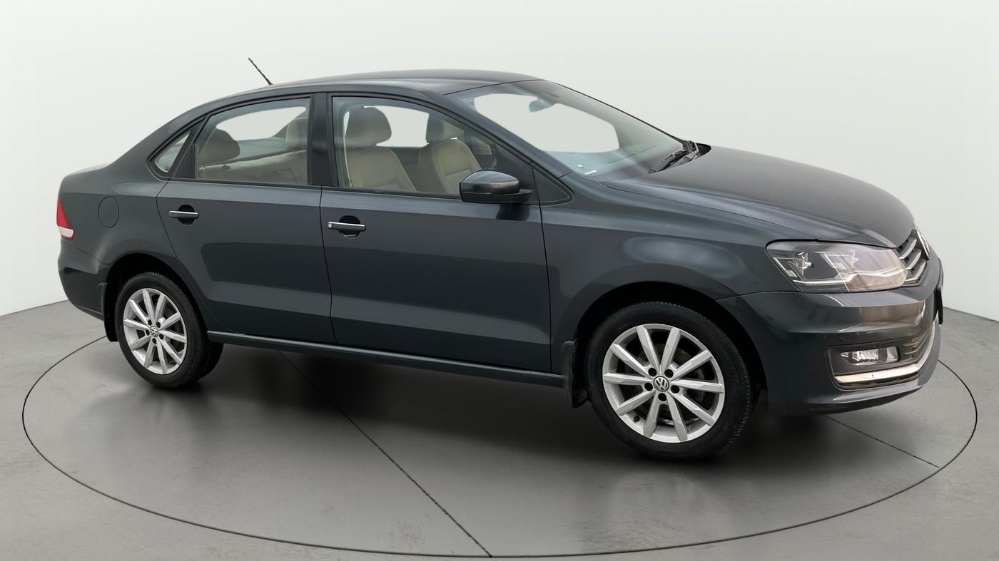 2018 Volkswagen Vento HIGHLINE PLUS 1.2 AT 16 ALLOY, Petrol, Automatic, 74,925 km, Right Front Diagonal
